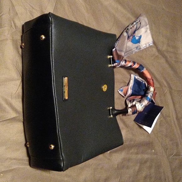 Adrienne Vittadini large scarf bag satchel - Picture 1 of 6